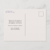 Royal Blue en Ivory Roos Floral Save the Date Aankondigingskaart (Achterkant)