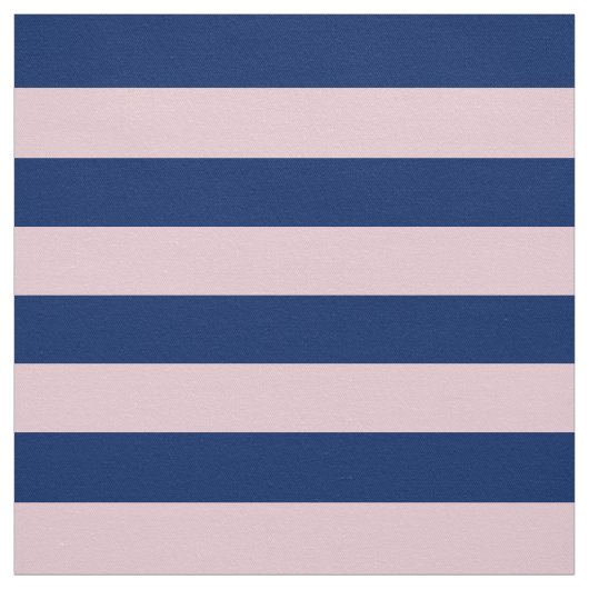 Royal Blue en Pink Stripes Stof (Swatch)