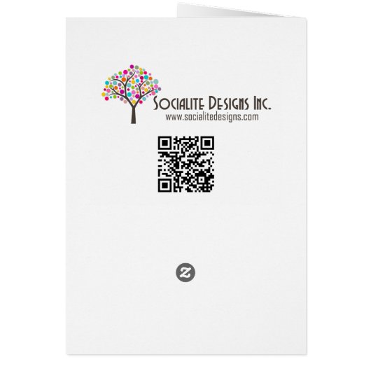 Royal Blue en Silver Flourish Hartelijk dank (Achterkant)