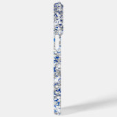 Royal Blue en Silver Glittery Glam Signature Case-Mate iPhone Case (Achterkant / Rechts)