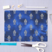 Royal Blue en Silver Tissuepapier (Craft)
