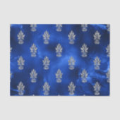 Royal Blue en Silver Tissuepapier (Voorkant)