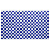 Royal Blue en White Checkerboard Pattern Fabric Stof (Yard (91,4 cm))