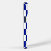 Royal Blue en White Checkered Pattern Case-Mate iPhone Case (Achterkant / Rechts)