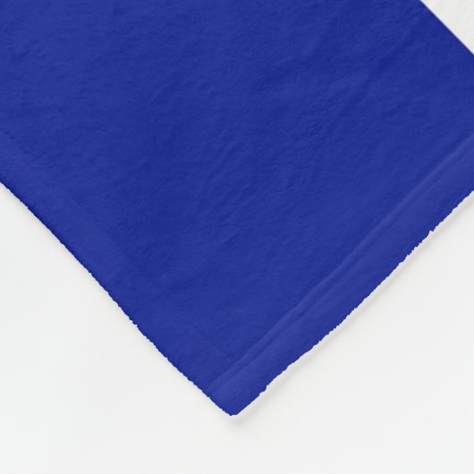 Royal Blue en White Checkered Pattern Fleece Deken (Hoek)