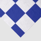 Royal Blue en White Checkered Pattern Tissuepapier (Detail)
