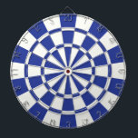 Royal Blue en White Dartbord<br><div class="desc">Koninklijk Blauw en Witte Dart Board</div>