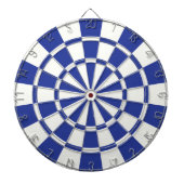 Royal Blue en White Dartbord (Voorkant)