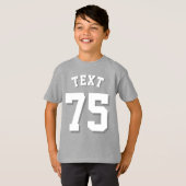 Royal Blue en White Kinderen | Sport Jersey Design T-shirt (Voorkant volledig)