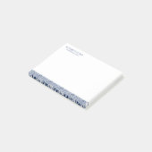 Royal Blue en White Paisley Pattern Post-it® Notes (Schuin)