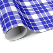Royal Blue en White Play Wrapping Paper Cadeaupapier (Rol Hoek)
