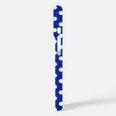Royal Blue en White Polka Dot Case-Mate iPhone Case (Achterkant / Links)