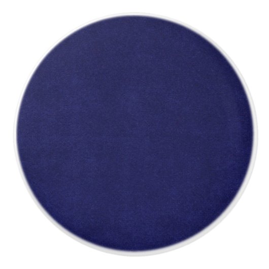Royal Blue en White Round Custom Ceramic Knob Keramische Knop (Voorkant)