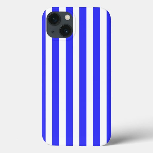 Royal blue en white snoep strepen Hoesje-Mate iPho Case-Mate iPhone Case (Achterkant)