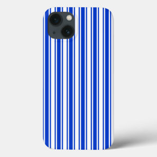 Royal blue en white snoep strepen Hoesje-Mate iPho Case-Mate iPhone Case