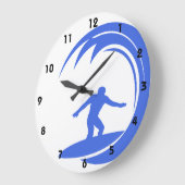 Royal Blue en White Surfing Grote Klok (Hoek)