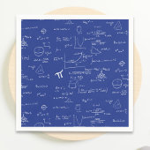 Royal Blue Equations Graphics Afstuderen servetten