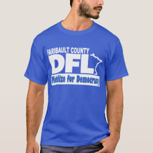 Royal Blue Faribault Co. DFL T-Shirt (100% katoen)