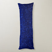 Royal Blue Faux Glitter Body Pillow Lichaamskussen (Achterkant (Verticaal))