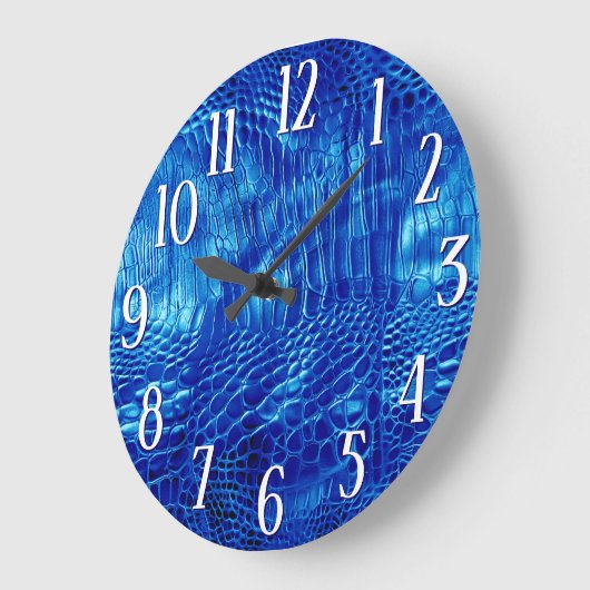 Royal Blue Faux Leather Grote Klok (Hoek)