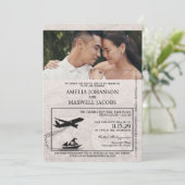 Royal Blue Filipijnen Passport Wedding Kaart (Staand voorkant)