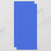 Royal Blue  Flat Menu (Voorkant / Achterkant)