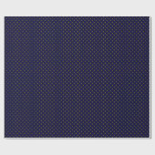 Royal Blue Fleur De Lis Cadeaupapier (Vlak)