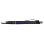 Royal Blue Fleur De Lis Pattern Pen (Bovenkant)