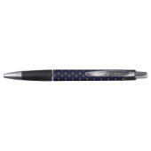 Royal Blue Fleur De Lis Pattern Pen (Achterkant)