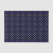 Royal Blue Fleur De Lis Tissuepapier (Voorkant)