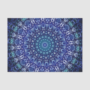 Royal Blue Floral Tissuepapier