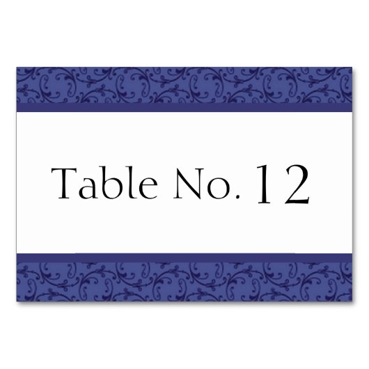 Royal Blue Florentijnse Tafel Kaart (Achterkant)