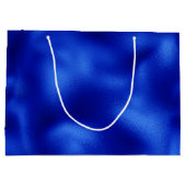 Royal Blue Folie Hanukkah Large Gift Bag Groot Cadeauzakje (Achterkant)