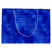 Royal Blue Folie Striped Hanukkah Groot Cadeauzakje (Achterkant)