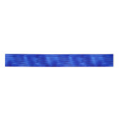 Royal Blue Folie Striped Hanukkah Satin Ribbon Satijnen Lint (Voorkant)