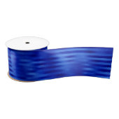 Royal Blue Folie Striped Hanukkah Satin Ribbon Satijnen Lint (Spoel)