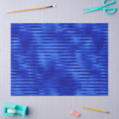 Royal Blue Folie Striped Hanukkah Tissuepapier (Craft)