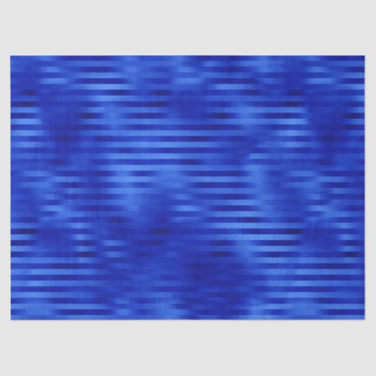 Royal Blue Folie Striped Hanukkah Tissuepapier (Voorkant)