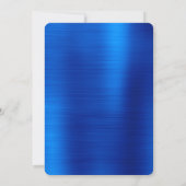 Royal Blue Folie zwart en wit 30ste verjaardag Kaart (Achterkant)