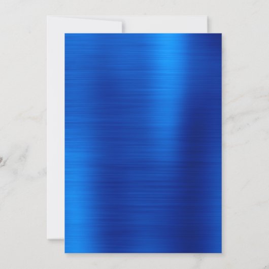 Royal Blue Folie zwart en wit 40ste verjaardag Kaart (Achterkant)