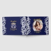 Royal Blue Foto  Boho Quinceañera Spaans Gastenboek (Volledig)