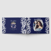 Royal Blue Foto  Boho Quinceañera Spaans Gastenboek (Volledig)