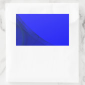 Royal Blue Fractal Background Rectangle Sticker (Tas)