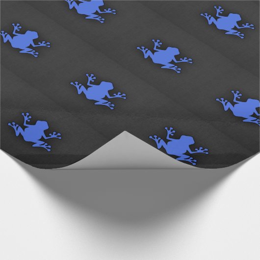 Royal Blue Frog Cadeaupapier (Hoek)