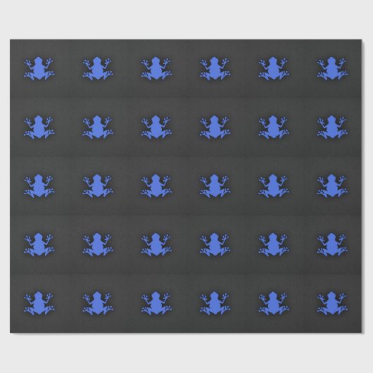 Royal Blue Frog Cadeaupapier (Vlak)