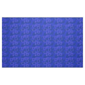 Royal Blue Geometric Circuit Fabric Stof (Fat Quarter)