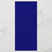 Royal Blue, gepersonaliseerd met gastnaam legant Menu (Achterkant)