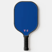 Royal Blue gepersonaliseerd monogram Pickleball Paddle (Voorkant)