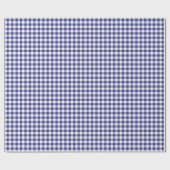 Royal Blue Gingham Wrapping Paper Cadeaupapier (Vlak)