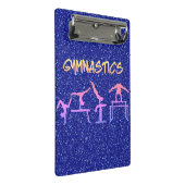 Royal Blue Glitter Gymnastics Mini Klembord (Schuin)